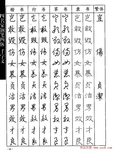 十四畫的字|笔画14画的字